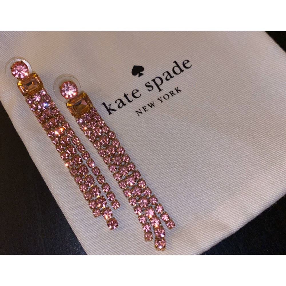 Kate Spade Crystal Fringe Earrings